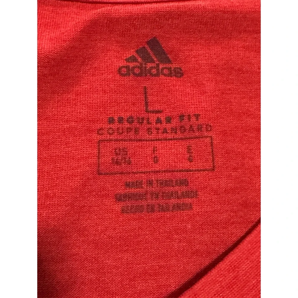 2 Adidas Athletic T-shirts Youth Boys Size Large 14/16 Black/Red & Blue/Green